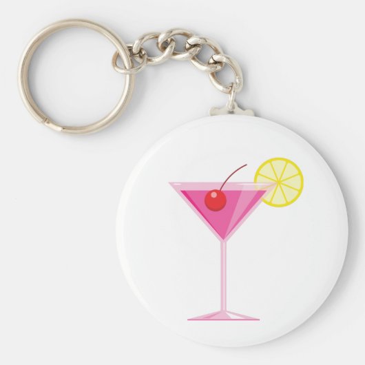 Girly Cocktail Sleutelhanger (Voorkant)