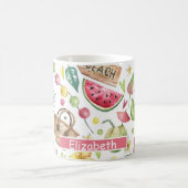 Girly Colorful Beach Relax Koffiemok (Center)