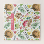 Girly Colorful Beach Relax Legpuzzel (Horizontaal)