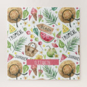 Girly Colorful Beach Relax Legpuzzel (Verticaal)