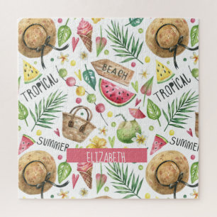 Girly Colorful Beach Relax Legpuzzel