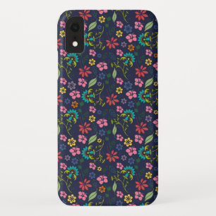 Girly Colorful Boho Spring Flowers Case-Mate iPhone Case