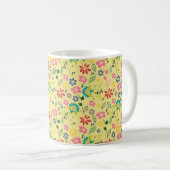 Girly Colorful Boho Spring Flowers Koffiemok (Voorkant rechts)