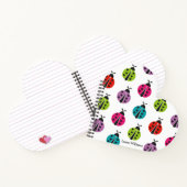 Girly Colorful Ladybug Persoonlijk Notitieboek (Binnen)