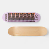 Girly Cool Cat Persoonlijk Skateboard (Horizontaal)