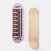 Girly Cool Cat Persoonlijk Skateboard (Voorkant)