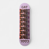 Girly Cool Cat Persoonlijk Skateboard (Voorkant)