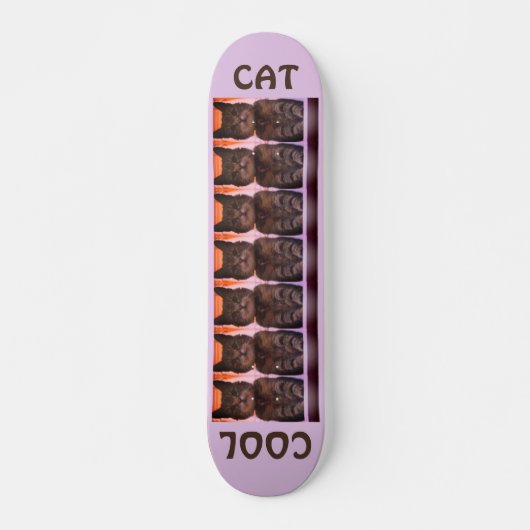 Girly Cool Cat Persoonlijk Skateboard (Voorkant)
