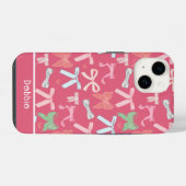 Girly Coquette Bows iPhone Hoesje (Achterkant horizontaal)