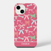 Girly Coquette Bows iPhone Hoesje (Achterkant)