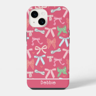 Girly Coquette Bows iPhone 14 Hoesje