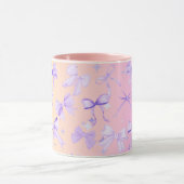 Girly Coquette Kawaii Pink Bow Mok Ombre Pink (Midden)