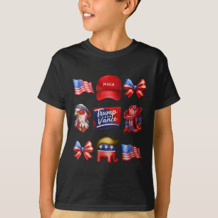 Girly Coquette Trump Vance 2024 Trump Girl T-shirt