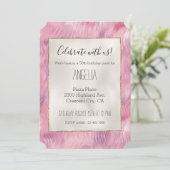 Girly Cotton Snoep Roze Glitter Kaart (Staand voorkant)