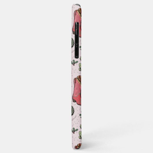 Girly Country Cowgirl Kerstmonogram Case-Mate iPhone Case (Achterkant/links)