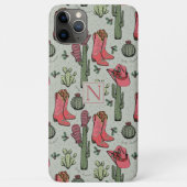 Girly Country Cowgirl Kerstmonogram Case-Mate iPhone Case (Achterkant)