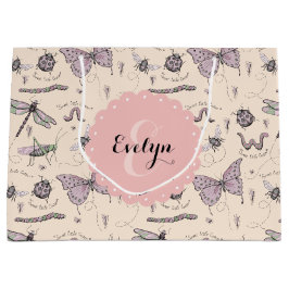 Girly Cream Blush Roze Zoete Kleine Critter Custom Groot Cadeauzakje