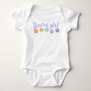 Girly-Cue Bloemenmeisje Romper