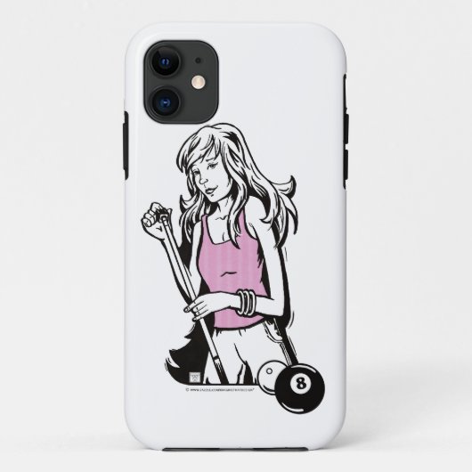 Girly Cue Case-Mate iPhone Case (Achterkant)