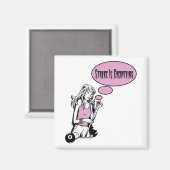 Girly Cue Magneet (Voorkant / Achterkant)