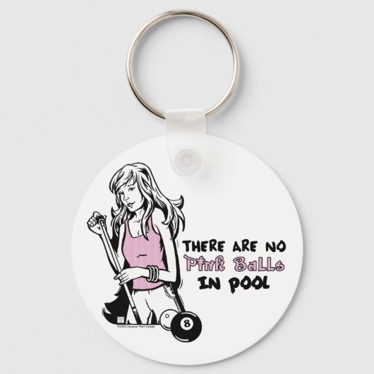 Girly Cue Sleutelhanger (Voorkant)