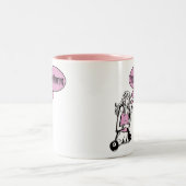 Girly Cue Tweekleurige Koffiemok (Center)