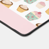 Girly Cupcake gepersonaliseerde voornaam Bureaumat (Hoek)