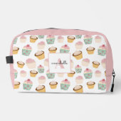 Girly Cupcake monogram cosmetisch Toilettasje (Voorkant)