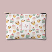 Girly Cupcake-monogram cosmetische tas