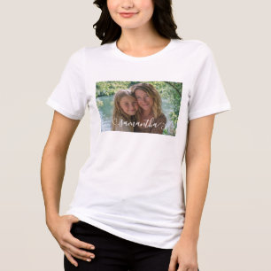 Girly Curly Signature-foto Tri-Blend Shirt