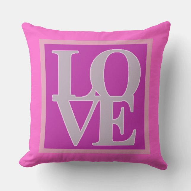Girly Cute en Sweet double Sided Love Kussen (Voorkant)