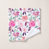 Girly  Cute  Floral Pattern Bad Handdoek (Wasdoekje)