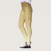 Girly Cute Gold Glittery Leggings (Links)