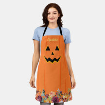 Girly Cute Jack O' Lantern Pumpkin Herfst Floral