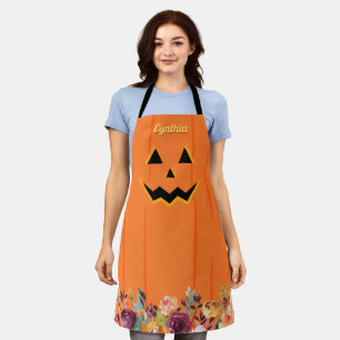 Girly Cute Jack O' Lantern Pumpkin Herfst Floral Schort