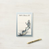 Girly Cute Mermaid Post-it® Notes (Op bureau)