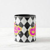 Girly Cutie Argyle Baddie Coffee Mok Schattige (Midden)