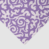 Girly Damask paars & white Swirly Tissuepapier (Detail)