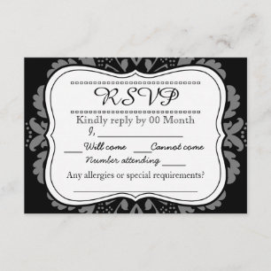 Girly Day of the Dead Cat custom RSVP