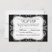 Girly Day of the Dead Cat custom RSVP (Voorkant)