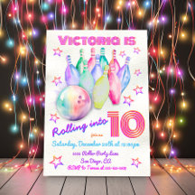 Girly de kleurstof roze Bowling Verjaardagsfeestje