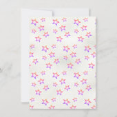 Girly de kleurstof roze Bowling Verjaardagsfeestje Kaart (Achterkant)