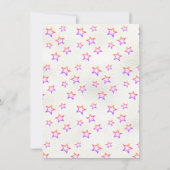 Girly de kleurstof roze Rolschaatsen Verjaardagsfe Kaart (Achterkant)