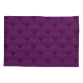 Girly Deep Paars Faux Quilted Diamond Pattern Kussensloop (Achterkant)