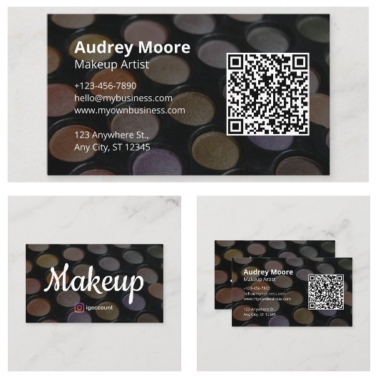 Girly Design minimalistische make-up artiest Visitekaartje