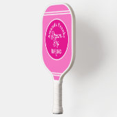 Girly Design Pinky gepersonaliseerd Pickleball Paddle (Links)