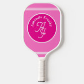 Girly Design Pinky gepersonaliseerd Pickleball Paddle (Achterkant)