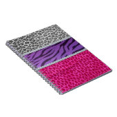 Girly Diamant Dierprint Notitieboek (Rechterzijde)