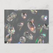 Girly Diamond Gem Patroon Briefkaart (Voorkant)