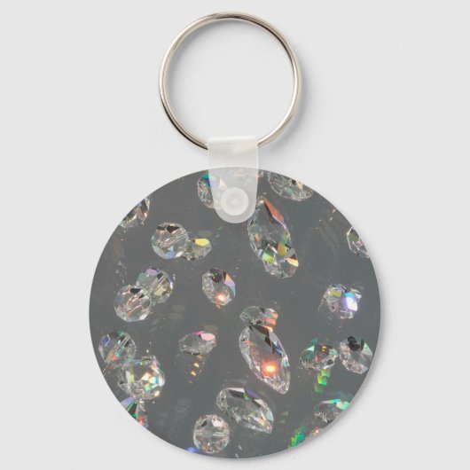 Girly Diamond Gem Patroon Sleutelhanger (Voorkant)